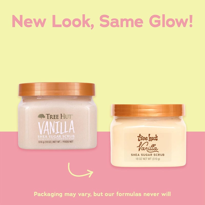 Treehut Vanilla Shea Sugar Exfoliating & Hydrating Body Scrub, 18 oz - Image 2